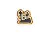 Mountain Logo II Sticker Orange
