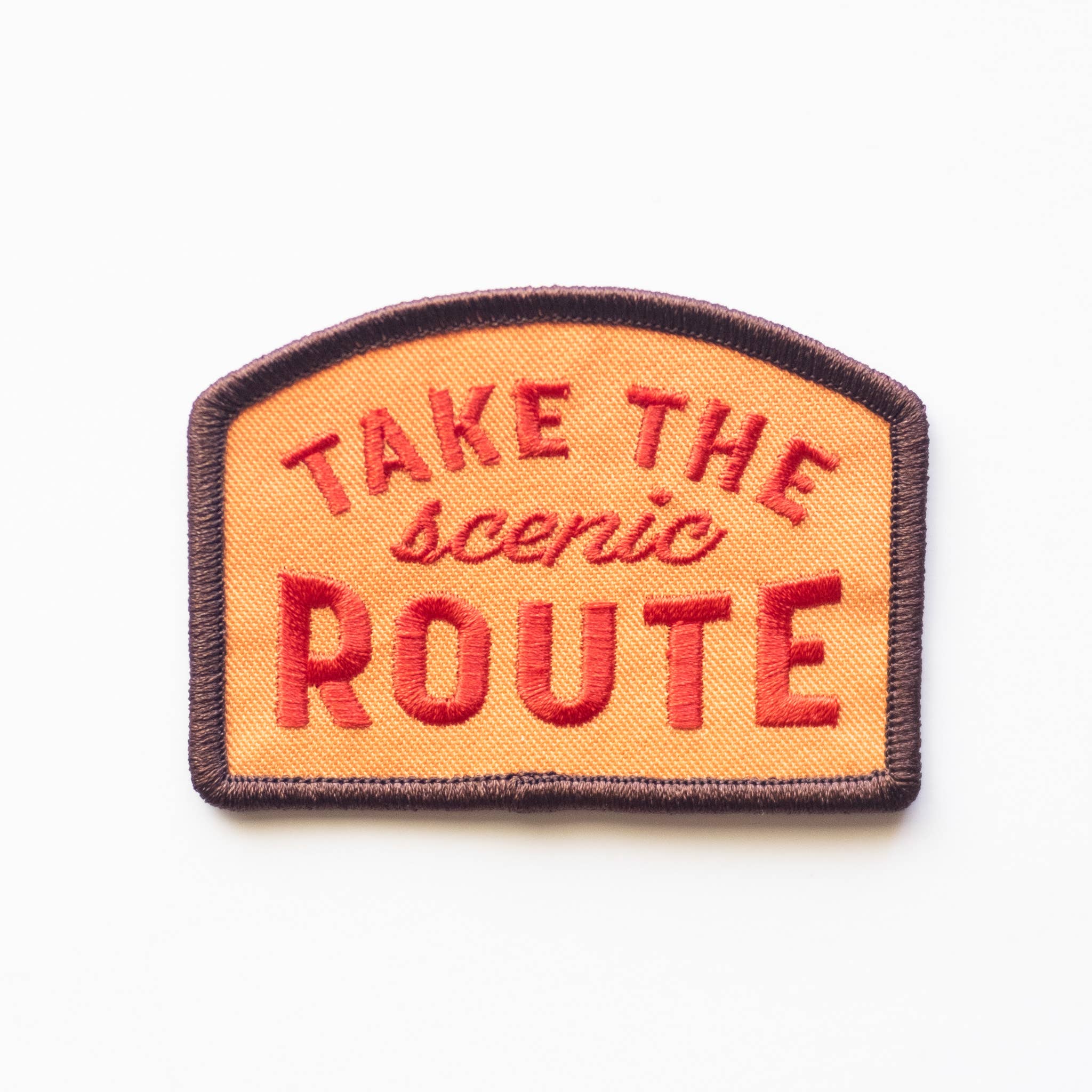 Take the Scenic Route Embroidered Iron on Patch: Yes