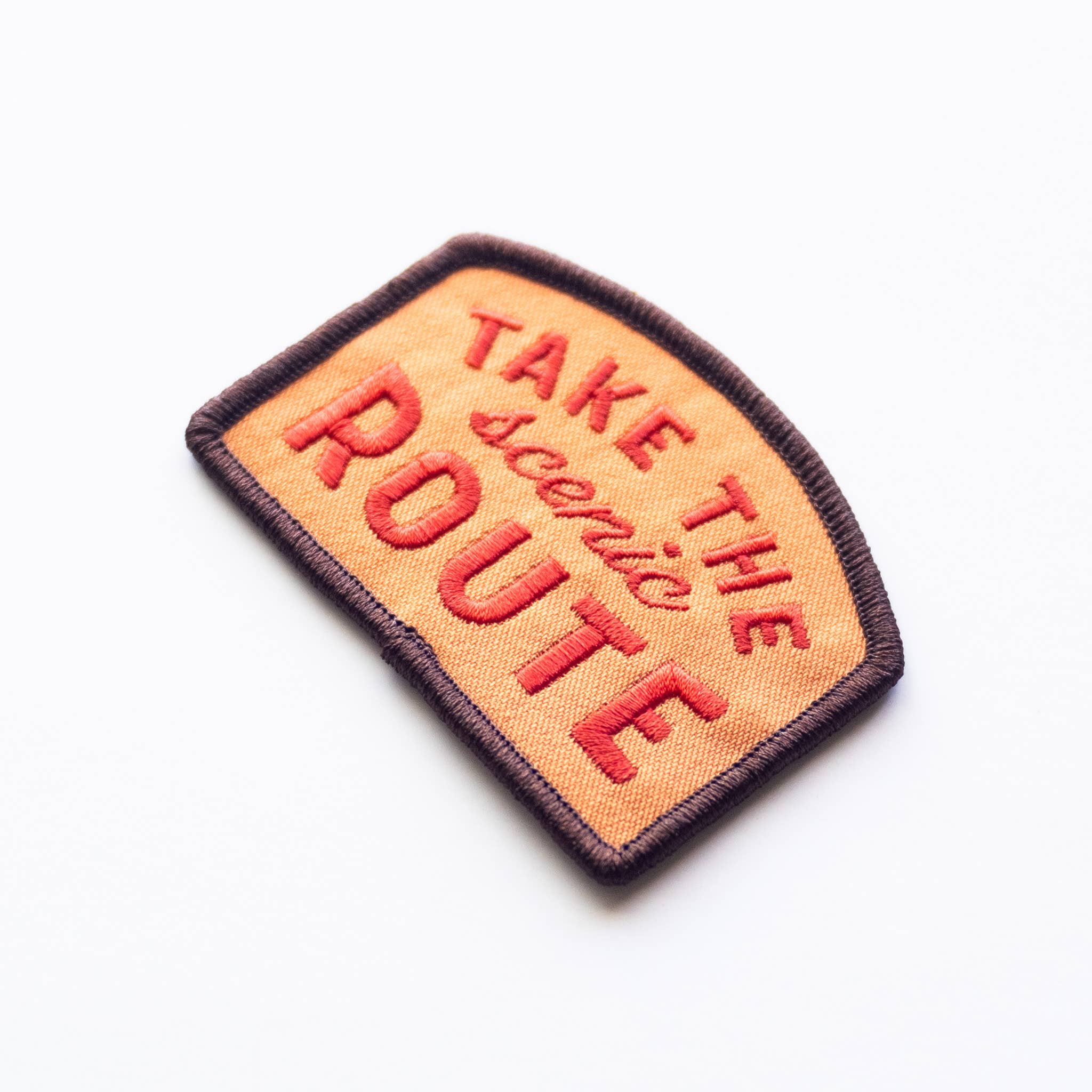 Take the Scenic Route Embroidered Iron on Patch: Yes