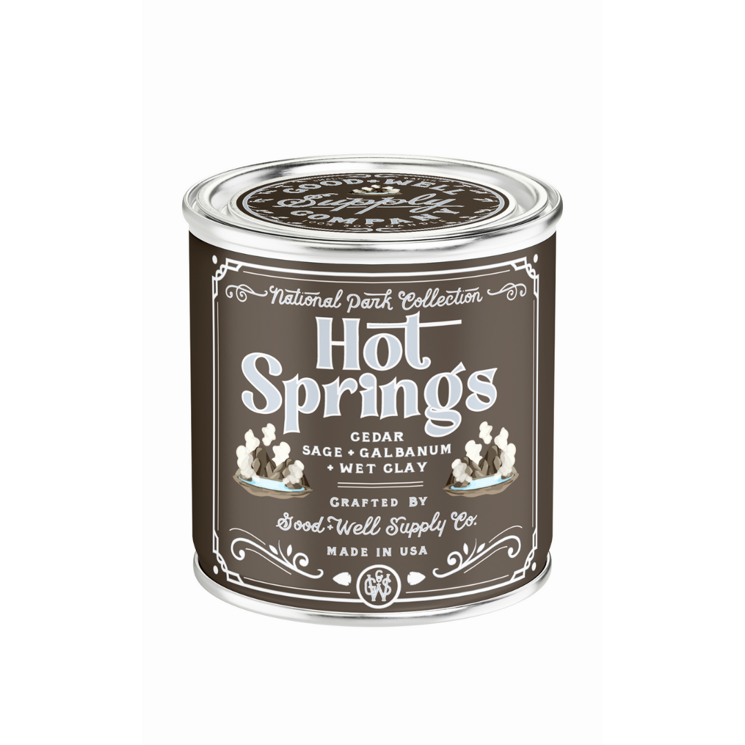 Hot Springs National Park Candle: 1/2 Pint / Wood Wick