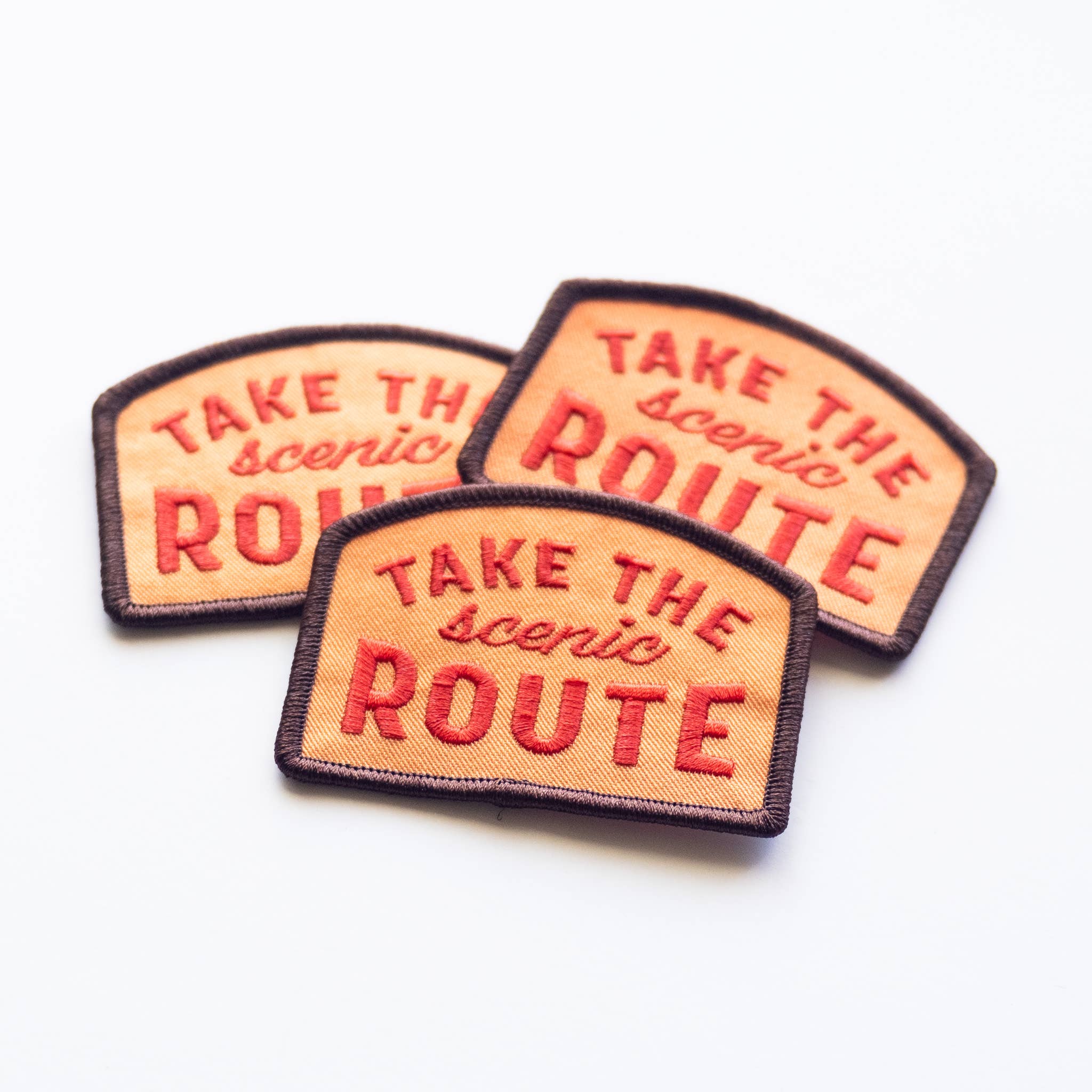 Take the Scenic Route Embroidered Iron on Patch: Yes