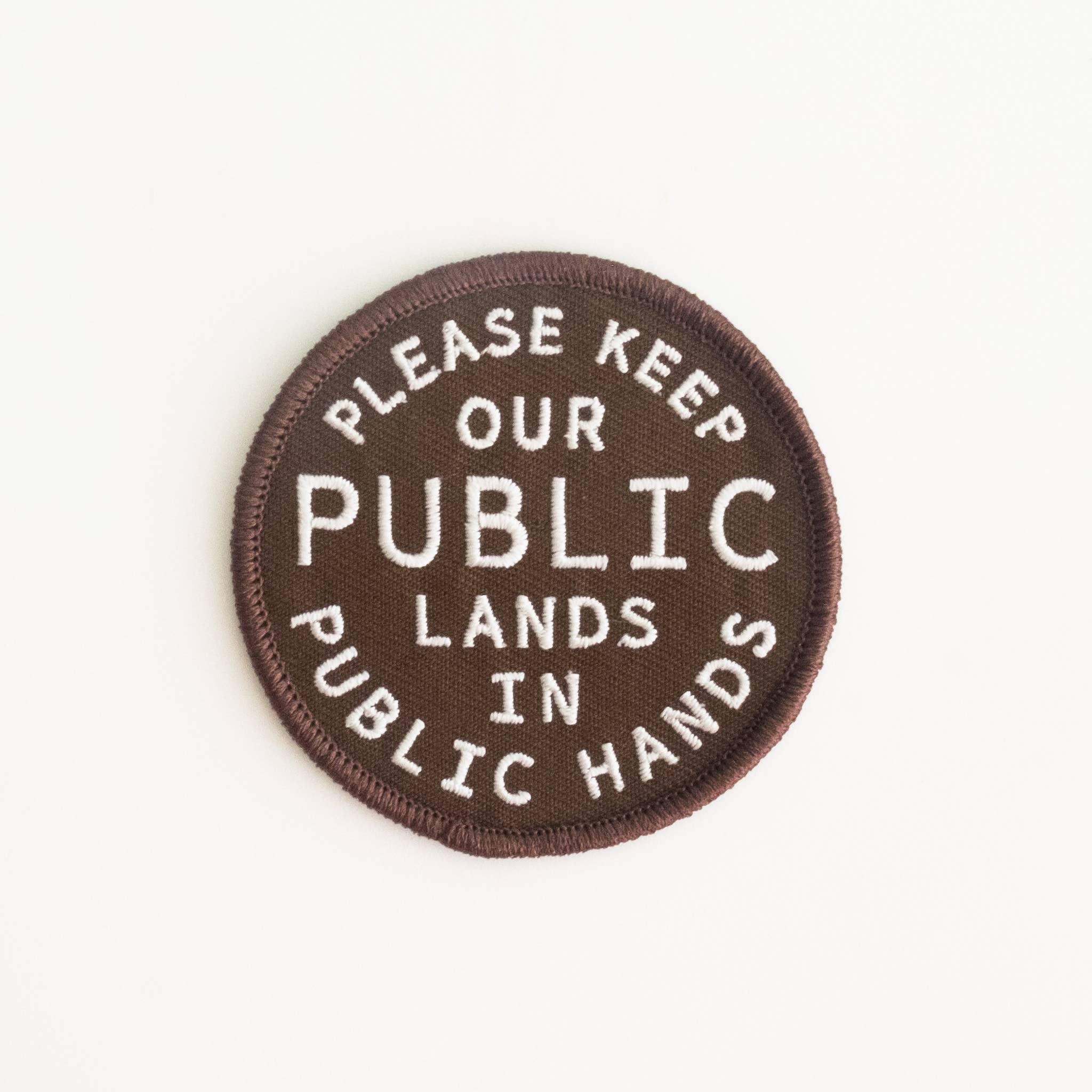 Keep Public Lands, in Public Hands Embroidered Iron-on Patch: Yes
