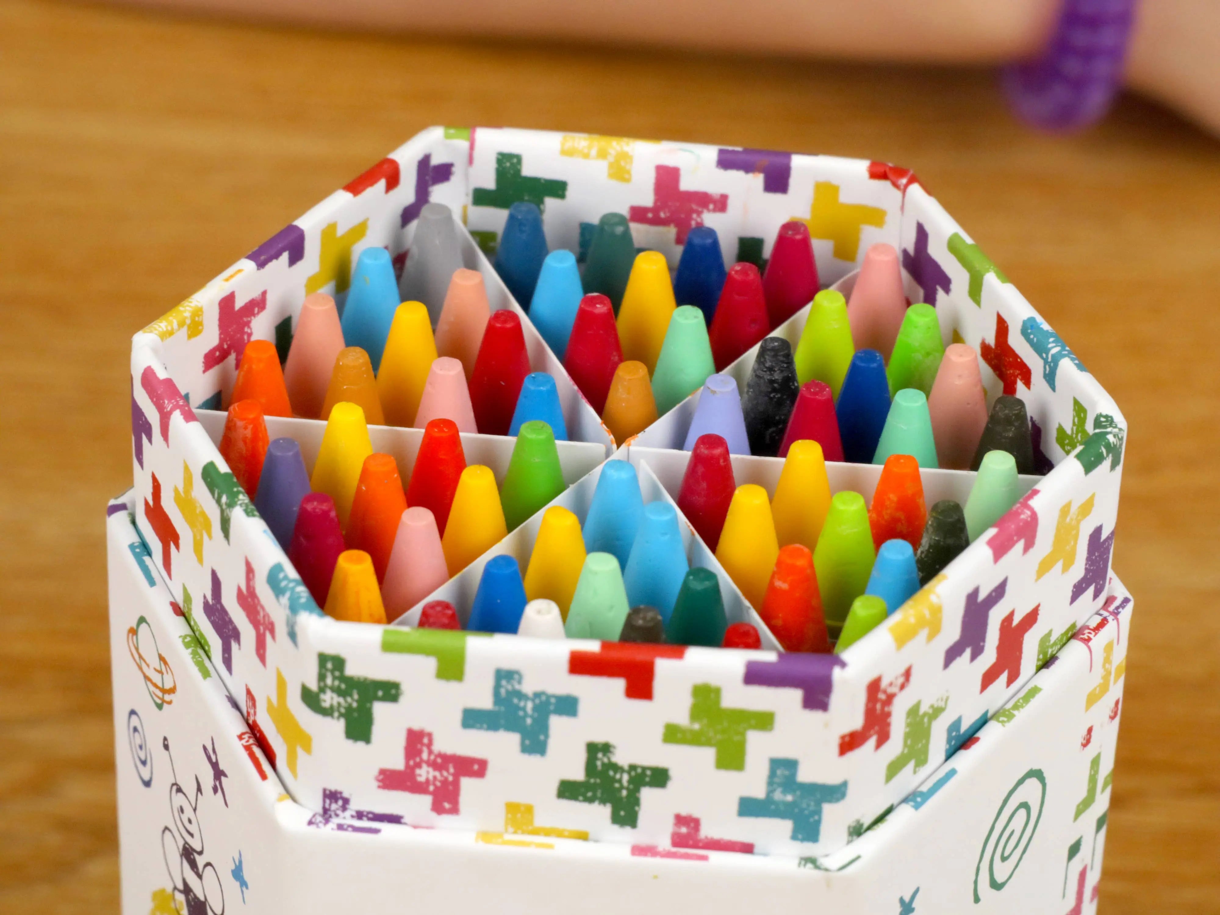 60 pack of Beeswax Crayons Kid Made Modern