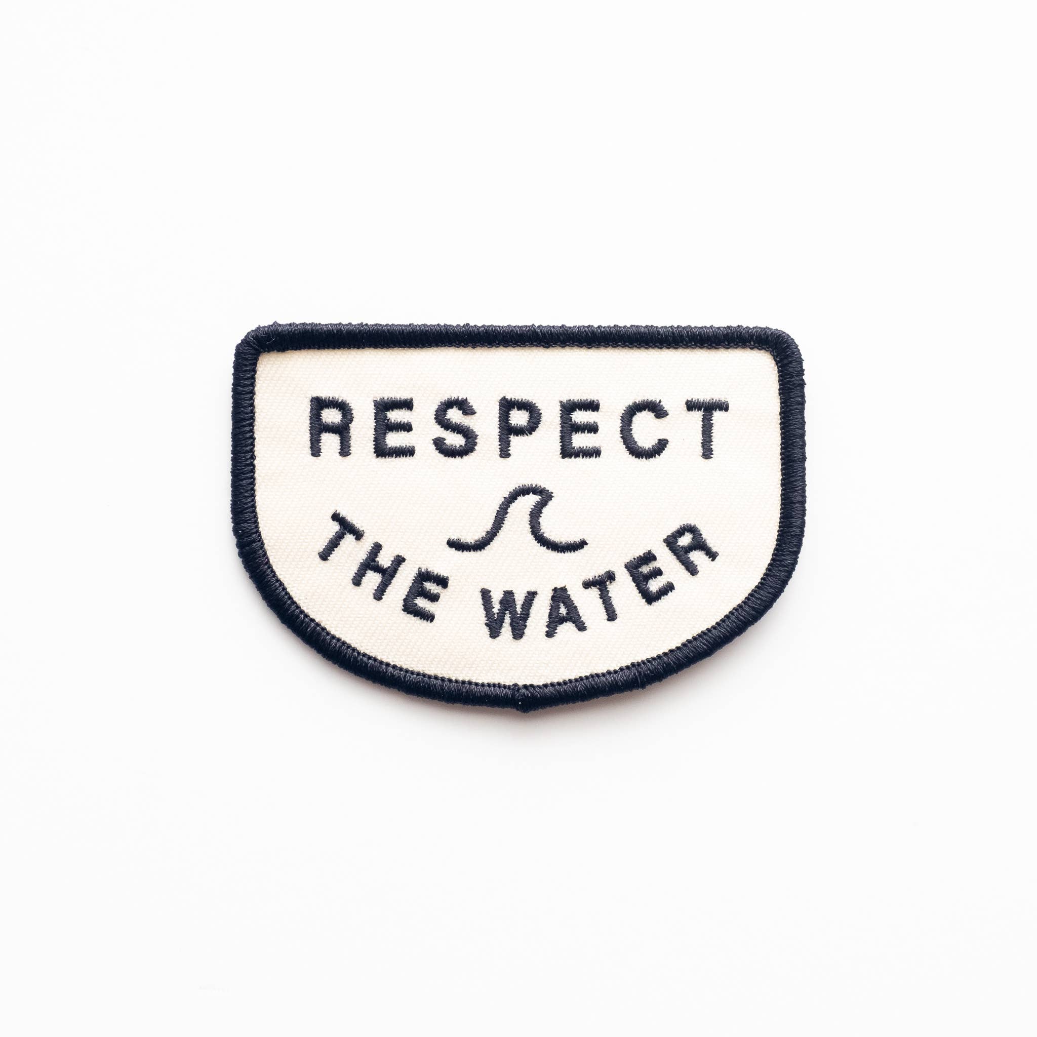 Respect the Water Embroidered Iron on Patch: Yes