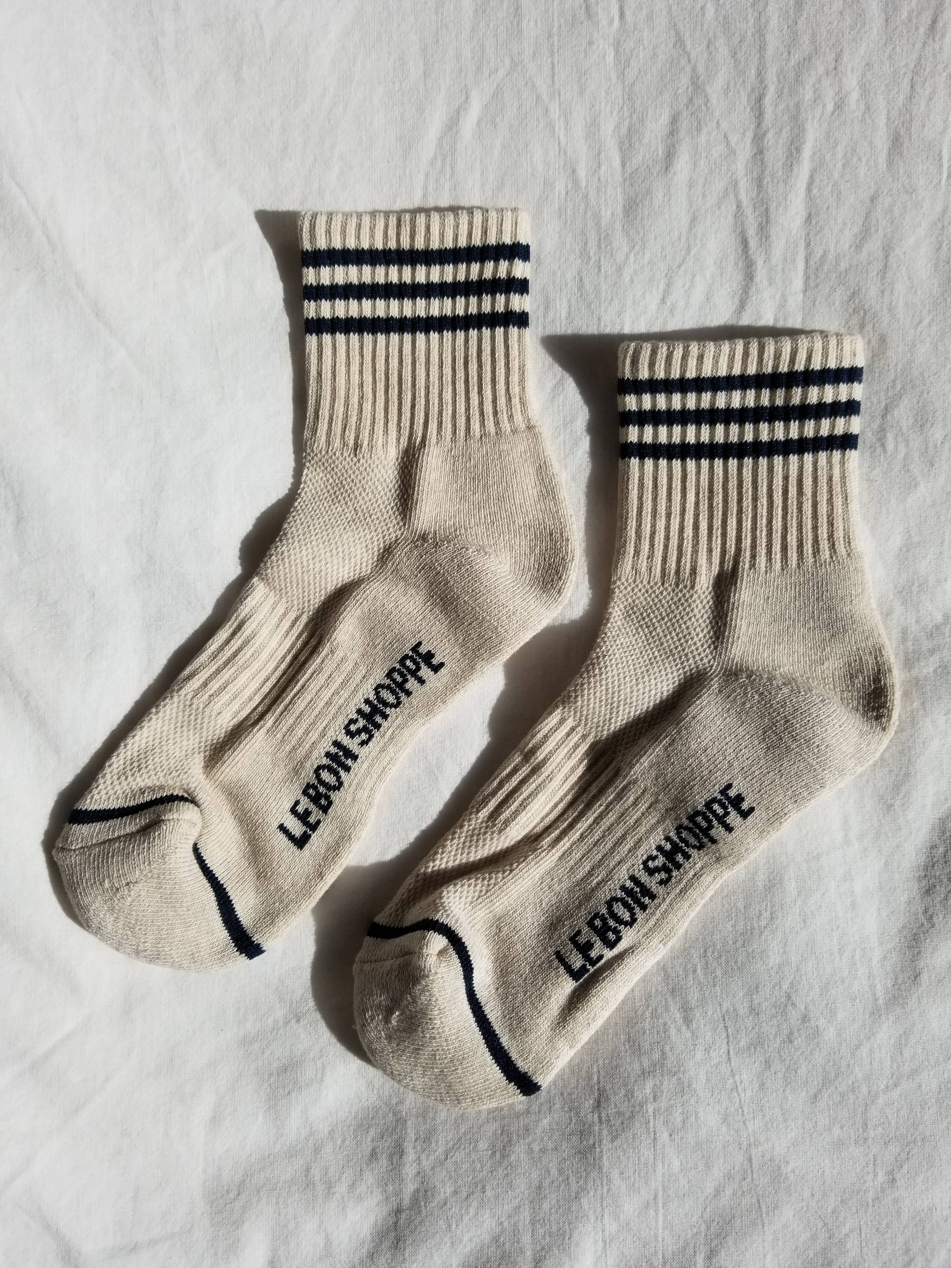 Girlfriend Socks: Egret
