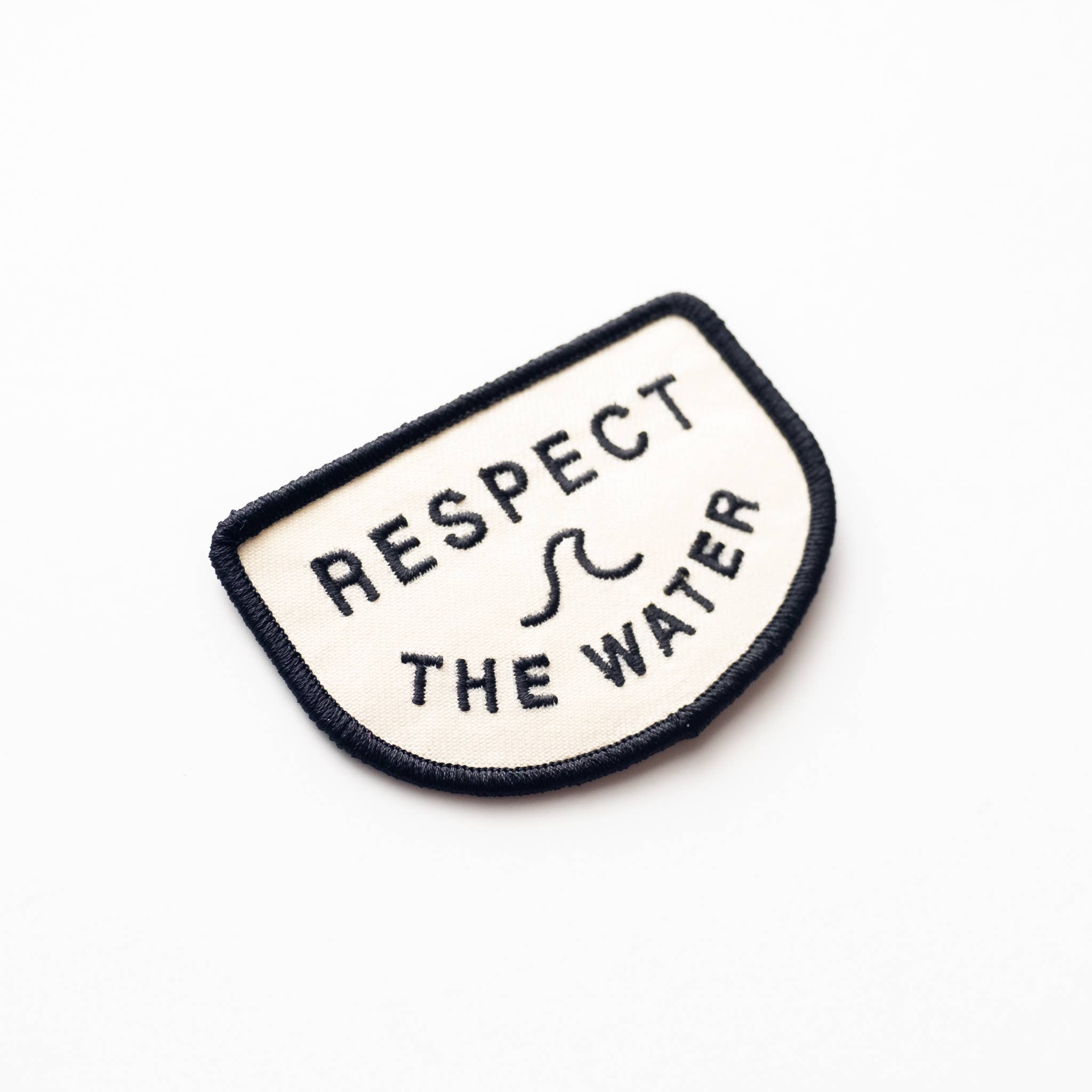 Respect the Water Embroidered Iron on Patch: Yes