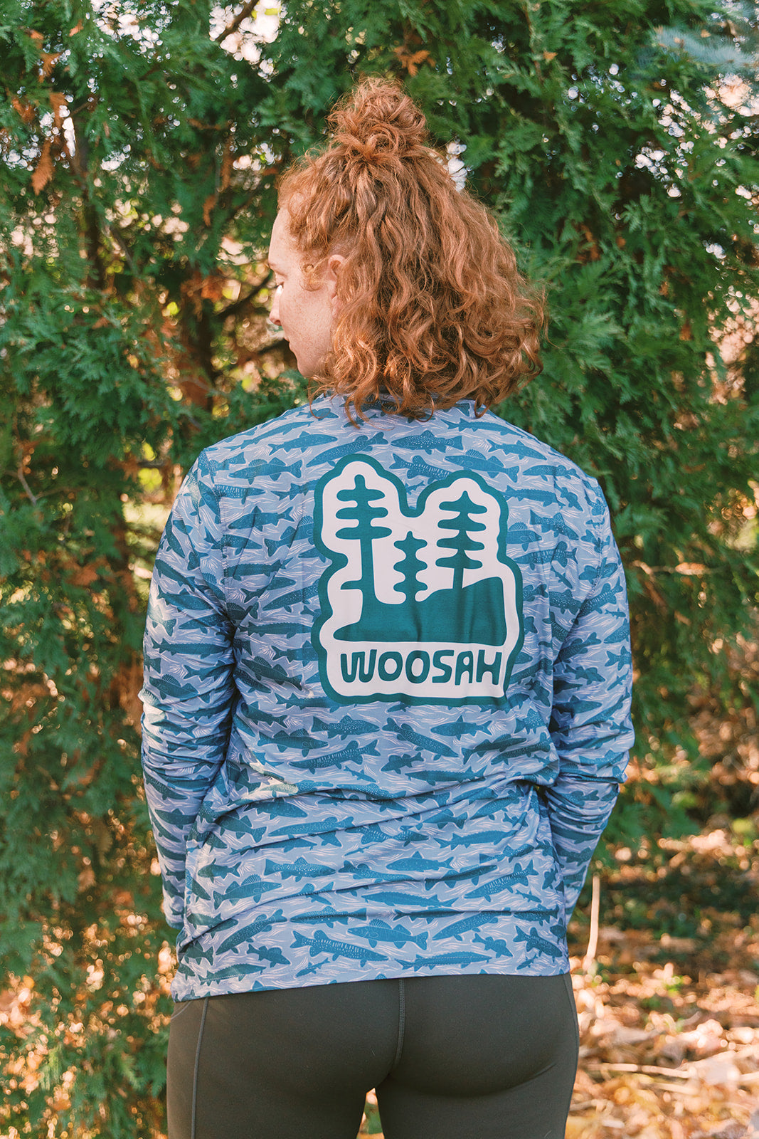 Michigan Fish L/S Tech Tee