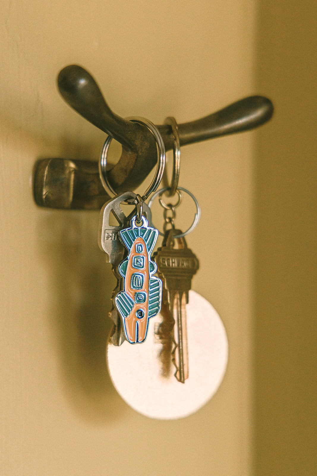 Woosah Brook Enamel Keychain