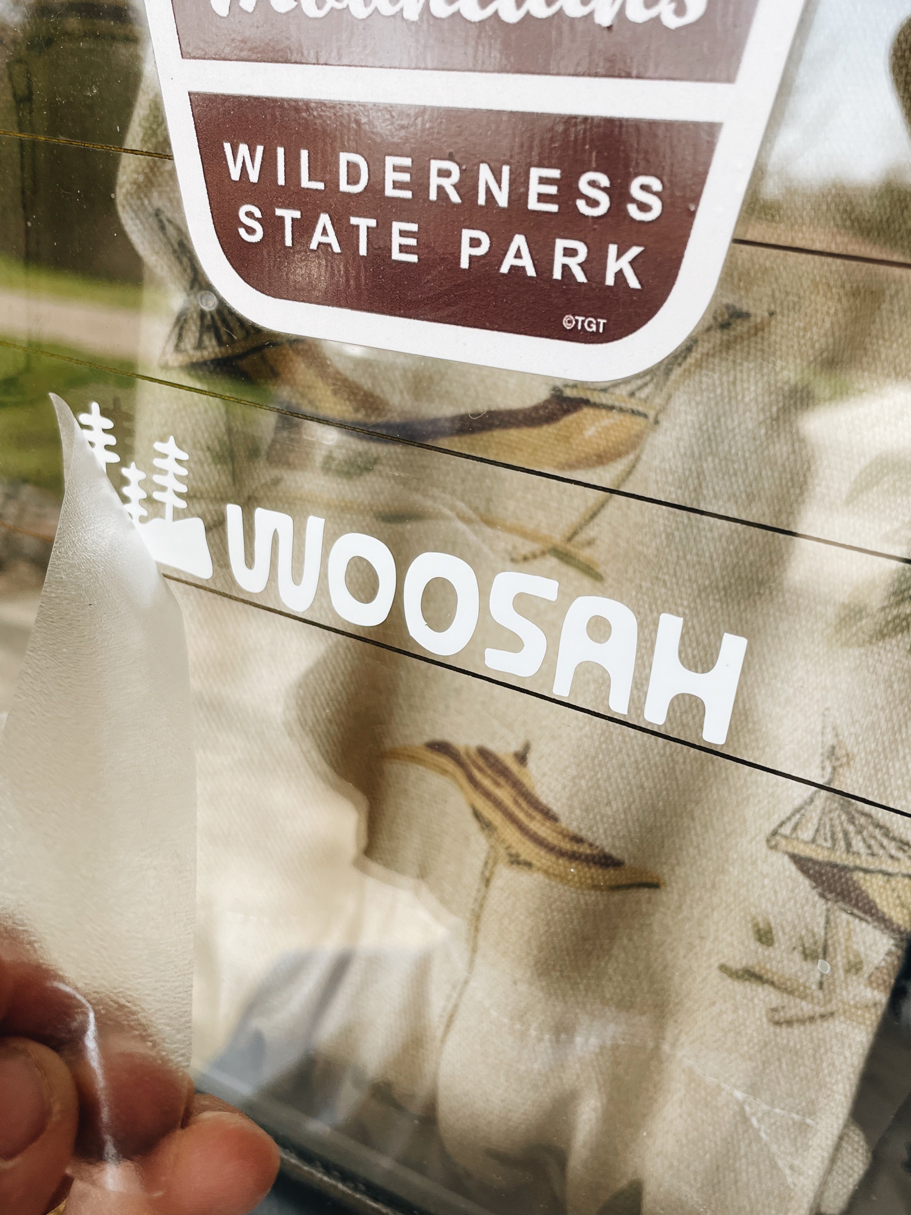 Woosah Vinyl Sticker