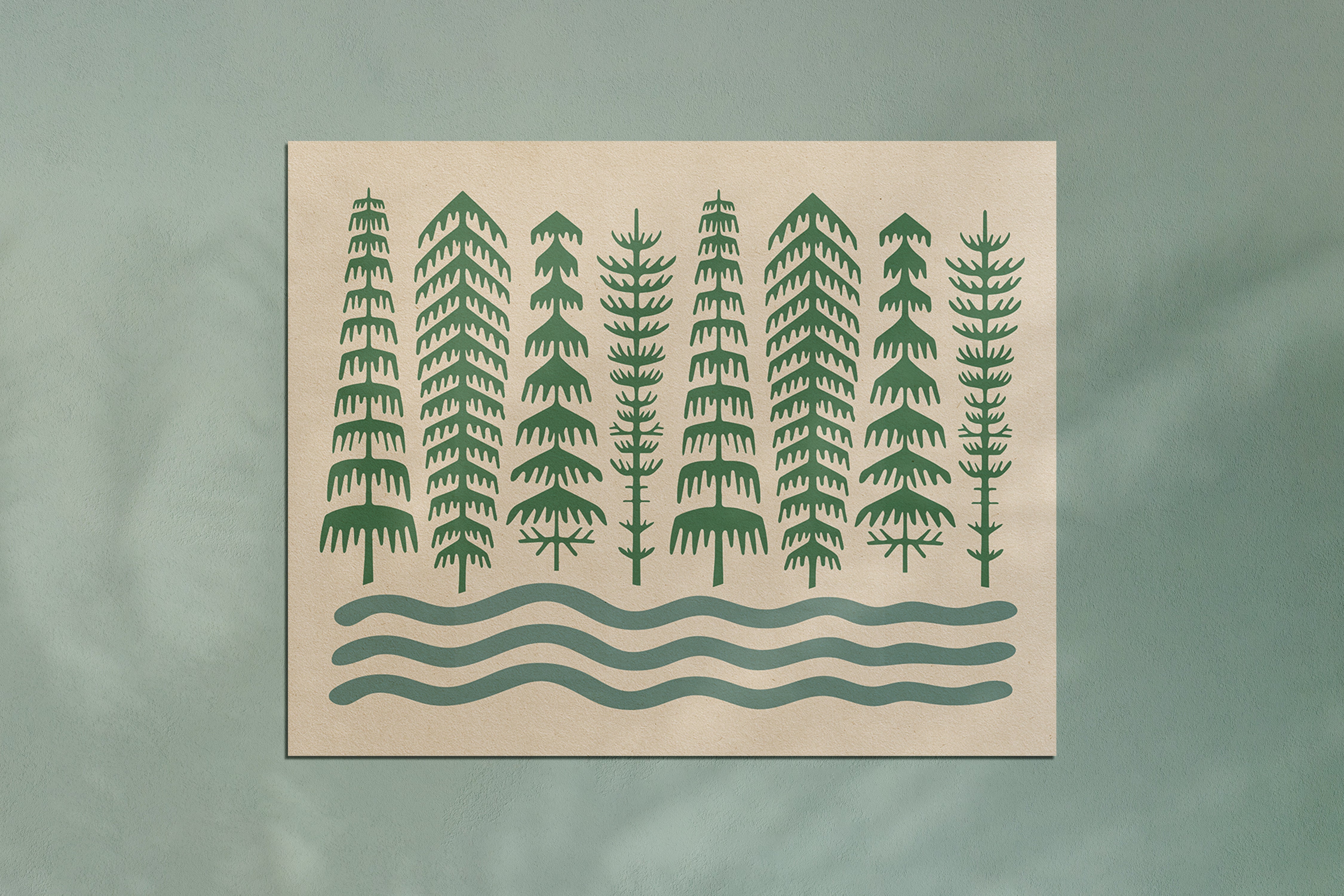 Teton Trees Print